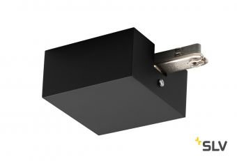 D-TRACK, разъём питания торцевой с корпусом, 230В, 2х 10А макс., черный