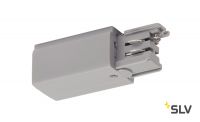 3Ph | S-TRACK, разъём питания торцевой, GND справа, 16А макс., серебристый