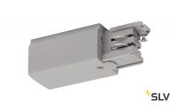 3Ph | S-TRACK, разъём питания торцевой, GND слева, 16А макс., серебристый