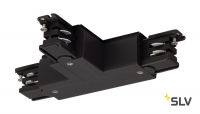 3Ph | S-TRACK, T-коннектор с разъёмом питания, GND справа, черный