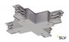3Ph | S-TRACK, X-коннектор с разъёмом питания, 16А макс., серебристый