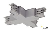 3Ph | S-TRACK, X-коннектор с разъёмом питания, 16А макс., серебристый