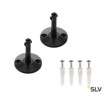 TENSEO, стойка опорная 6см для тросика, 2 шт., черный