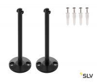 TENSEO, стойка опорная 16см для тросика, 2 шт., черный