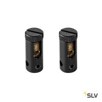 TENSEO, разъём питания для тросика, 2 шт., 25А макс., черный