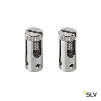 TENSEO, разъём питания для тросика, 2 шт., 25А макс., хром