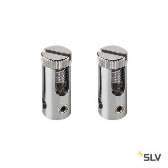 TENSEO, разъём питания для тросика, 2 шт., 25А макс., хром