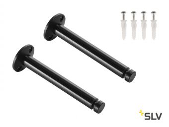 TENSEO, стойка угловая 16см для тросика, 2 шт., черный