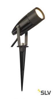 SYNA LED светильник ландшафтный IP55 с 8.6Вт LED 3000К, 470лм, 50°, кабель 1.5м с вилкой, антрацит