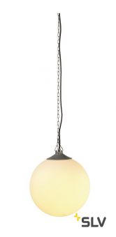 ROTOBALL SWING 40 светильник подвесной IP44 для лампы E27 24Вт макс., белый/ серебристый