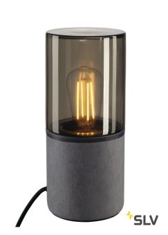 LISENNE TL светильник настольный IP44 для лампы E27 23Вт макс., темно-серый базальт/ стекло дымч.