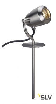 CV-SPOT 40 светильник ландшафтный IP65 для LED GU10 4Вт макс., с кабелем 2м с вилкой, сталь