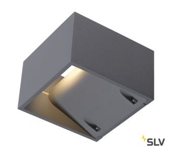 LOGS WL светильник настенный IP44 8Вт c LED 3000К, 550лм, серебристый