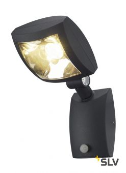 MERVALED S светильник настенный IP54 14Вт с датчиком движения и LED 3000К, 750лм, 30°, антрацит