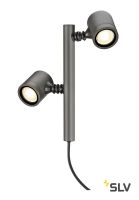 NEW MYRA 2 светильник ландшафтный IP44 для 2-х LED GU10 по 4.5Вт макс., без основания, антрацит