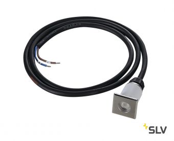 DASAR® 37 SQUARE светильник встраиваемый IP67 12-24В= 2Вт c LED 3000К, 120лм, 30°, без БП, сталь