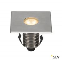 DASAR® 100 PREMIUM SQUARE светильник встраиваемый IP67 5.5Вт c LED 3000К, 300лм, 24°, Al, сталь