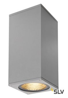 BIG THEO LED BEAM светильник настенный IP44 29Вт с LED 3000К, 130лм+2000лм, 2°+24°, серебристый