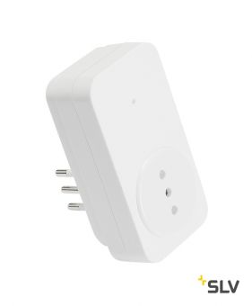 SLV CONTROL BY TRUST, радиовыключатель с розеткой, 1000Вт макс., стандарт Италии, белый