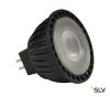 LED MR16 источник света 12В, 3.8Вт, 3000K, 225лм, 40°, черный корпус