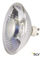 LED QPAR111 GU10 источник света 230В, 6.5Вт, 2700K, 390лм, 38°, зеркальный корпус