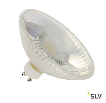 LED QPAR111 GU10 источник света 230В, 6.5Вт, 3000K, 420лм, 30°, 3 уровня яркости, зеркальный корпус