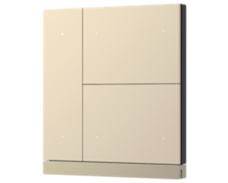 GVS KNX Waltz Push Button, 3-Gang (Metal Button) CHPB-06/02.1.24