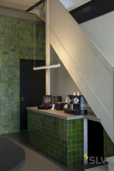 AROSA 125 PD-1 светильник подвесной 32Вт с LED 3000К, 950лм+750лм, алюминий