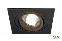 NEW TRIA 78 SQUARE GU10 LS светильник встраиваемый для лампы GU10 50Вт макс., черный