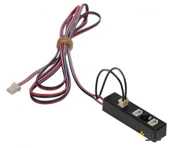 Кабель с колодкой на 3 выхода, 700мА макс., 1 м, черный