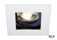 INDI REC светильник встраиваемый для лампы GU10 50Вт макс., белый / черный