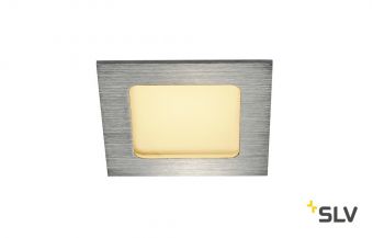 FRAME BASIC LED SET светильник встраиваемый 9.4Вт с LED 3000К, 470лм, 90°, с БП, серебристый