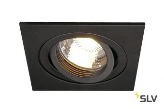 NEW TRIA 78 SQUARE GU10 CS светильник встраиваемый для лампы GU10 50Вт макс., черный