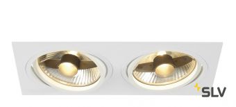 NEW TRIA 300 DOUBLE ES111 CS светильник встраиваемый для 2-х ламп ES111 по 75Вт макс., белый