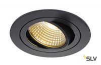 NEW TRIA 77 ROUND CS светильник встраиваемый 9.1Вт с БП и LED 2700К, 645лм, 38°, черный