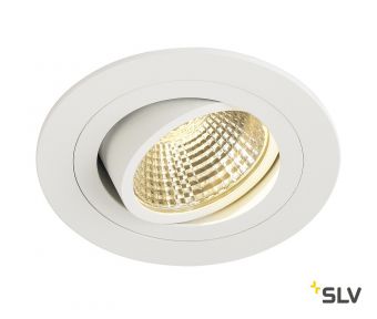 NEW TRIA 77 ROUND CS светильник встраиваемый 9.1Вт с БП и LED 2700К, 645лм, 38°, белый