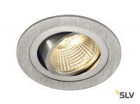 NEW TRIA 77 ROUND CS светильник встраиваемый 9.1Вт с БП и LED 2700К, 645лм, 38°, матиров. алюминий