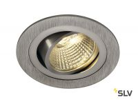 NEW TRIA 77 ROUND CS светильник встраиваемый 9.1Вт с БП и LED 3000К, 700лм, 38°, матиров. алюминий