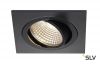 NEW TRIA 77 SQUARE CS светильник встраиваемый 9.1Вт с БП и LED 3000К, 700лм, 38°, черный