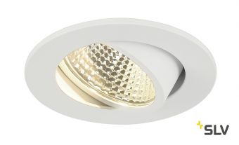 NEW TRIA 68 ROUND CS светильник встраиваемый 5.3Вт с БП и LED 3000К, 300лм, 38°, белый