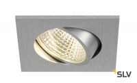 NEW TRIA 68 SQUARE CS светильник встраиваемый 5.3Вт с БП и LED 3000К, 300лм, 38°, матир. алюминий