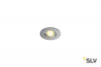 NEW TRIA 40 ROUND CS светильник встраиваемый IP44 4.4Вт с БП и LED 3000К, 143лм, 30°, мат. алюминий