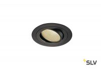 NEW TRIA 110 ROUND CS светильник встраиваемый 16Вт с БП и LED 3000К, 1100лм, 38°, черный