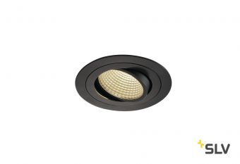 NEW TRIA 110 ROUND CS светильник встраиваемый 16Вт с БП и LED 3000К, 1100лм, 38°, черный