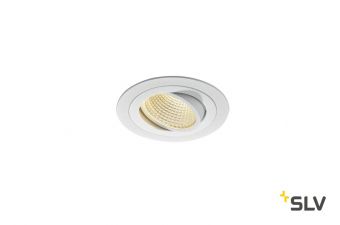 NEW TRIA 110 ROUND CS светильник встраиваемый 16Вт с БП и LED 3000К, 1120лм, 38°,  белый