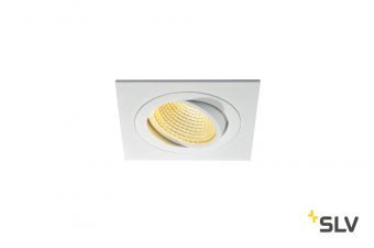 NEW TRIA 110 SQUARE CS светильник встраиваемый 16Вт с БП и LED 2700К, 1030лм, 38°, белый