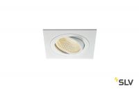 NEW TRIA 110 SQUARE CS светильник встраиваемый 16Вт с БП и LED 3000К, 1120лм, 38°, белый