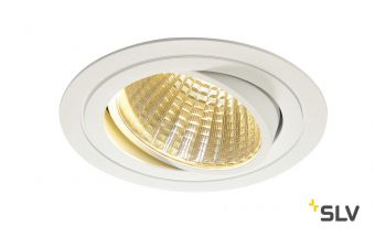 NEW TRIA 150 ROUND CS светильник встраиваемый 29Вт с БП и LED 2700К, 2275лм, 30°, 1-10В, белый