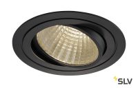 NEW TRIA 150 ROUND CS светильник встраиваемый 29Вт с БП и LED 3000К, 2425лм, 30°, 1-10В, черный