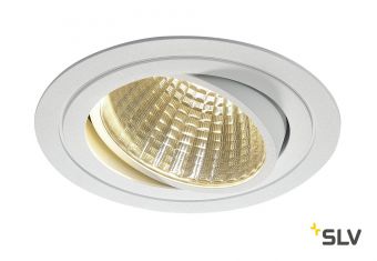 NEW TRIA 150 ROUND CS светильник встраиваемый 29Вт с БП и LED 3000К, 2500лм, 30°, 1-10В, белый